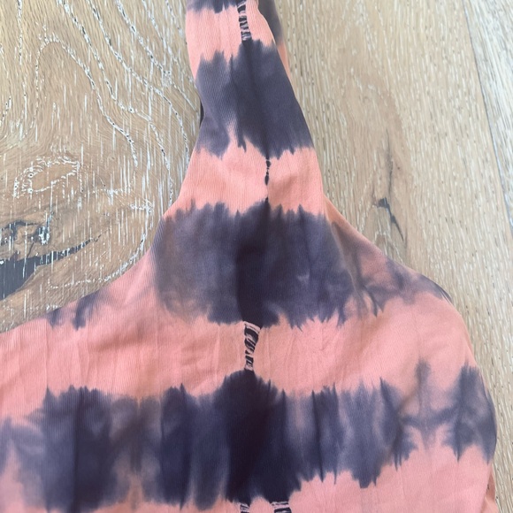 NEW Free People Martha Rey Harper Tie Dye Bikini Top Side tie printed medium - Picture 2 of 7